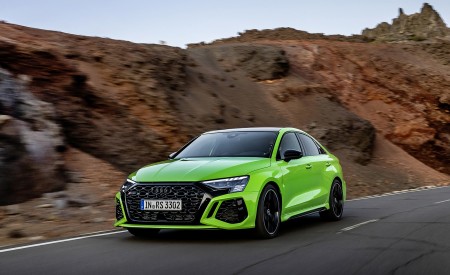 2022 Audi RS3 Sedan (Color: Kyalami Green) Front Three-Quarter Wallpapers 450x275 (13)