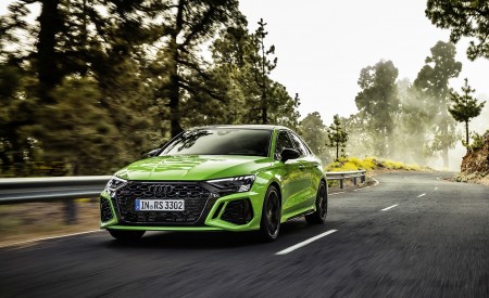 2022 Audi RS3 Sedan (Color: Kyalami Green) Front Three-Quarter Wallpapers 450x275 (6)