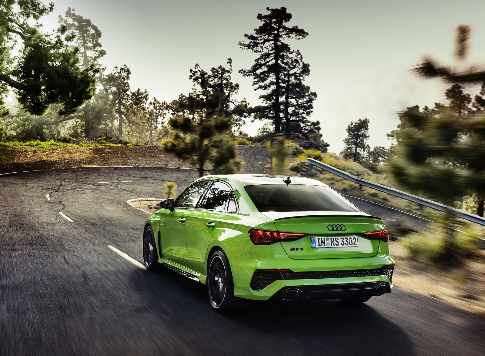 2022 Audi RS3 Sedan (Color: Kyalami Green) Rear Three-Quarter Wallpapers #2 of 148