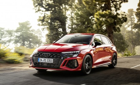 2022 Audi RS 3 Sportback (Color: Tango Red) Front Three-Quarter Wallpapers 450x275 (4)