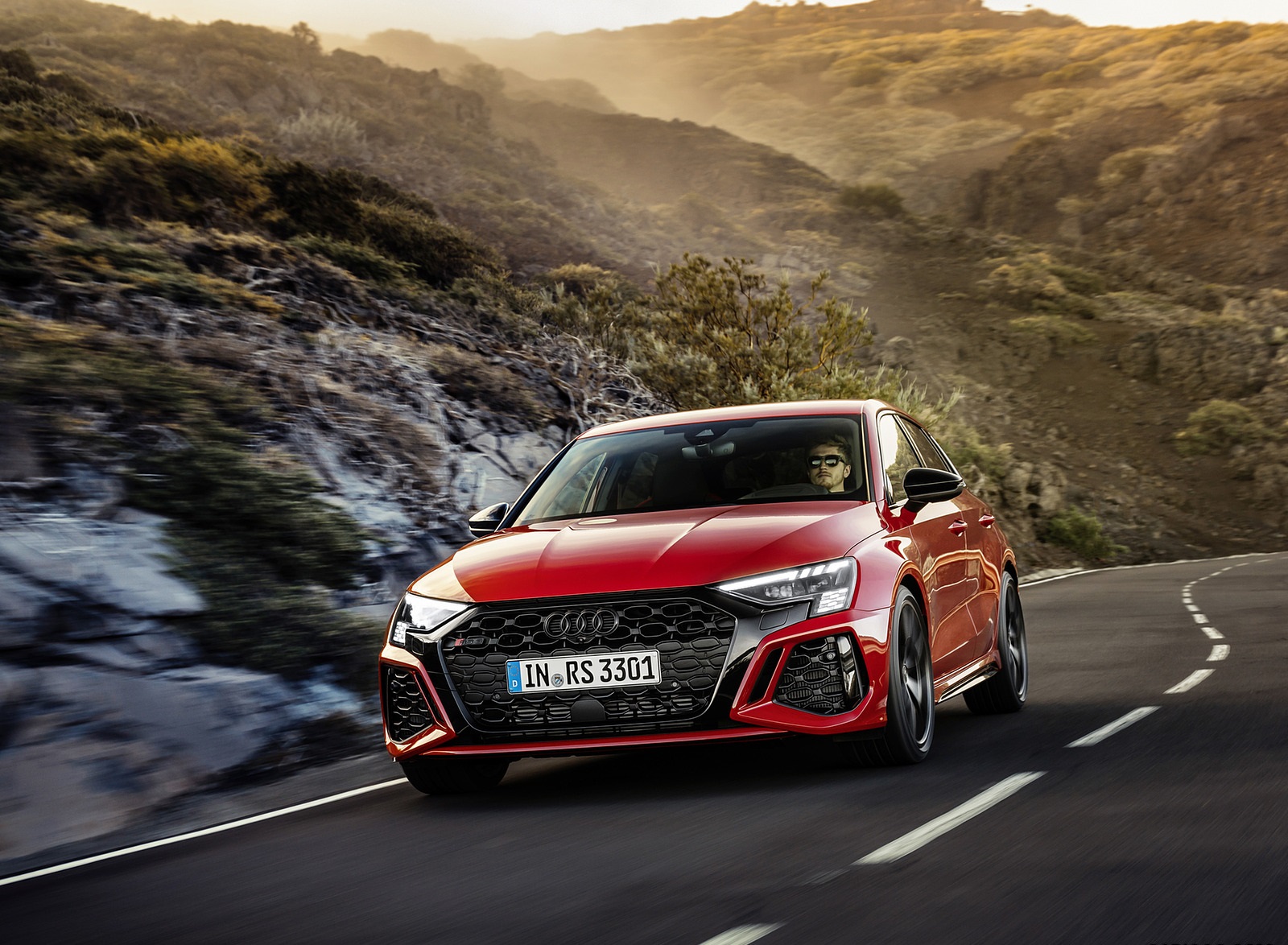 2022 Audi RS3 Sportback (Color: Tango Red) Front Wallpapers (9)