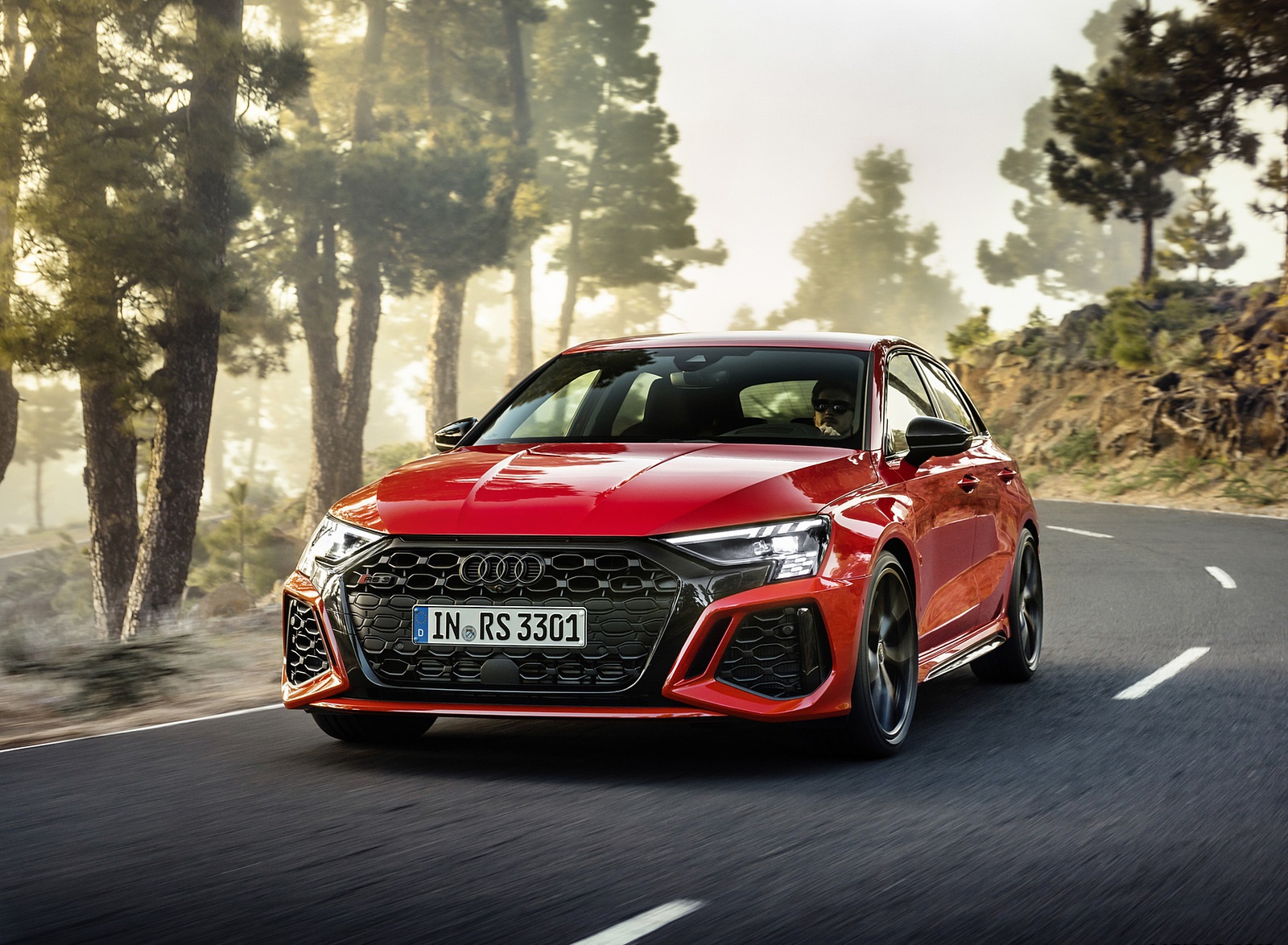 2022 Audi RS3 Sportback (Color: Tango Red) Front Wallpapers (5)
