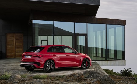 2022 Audi RS 3 Sportback (Color: Tango Red) Rear Three-Quarter Wallpapers 450x275 (18)