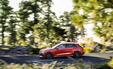 2022 Audi RS 3 Sportback (Color: Tango Red) Side Wallpapers 450x275 (7)