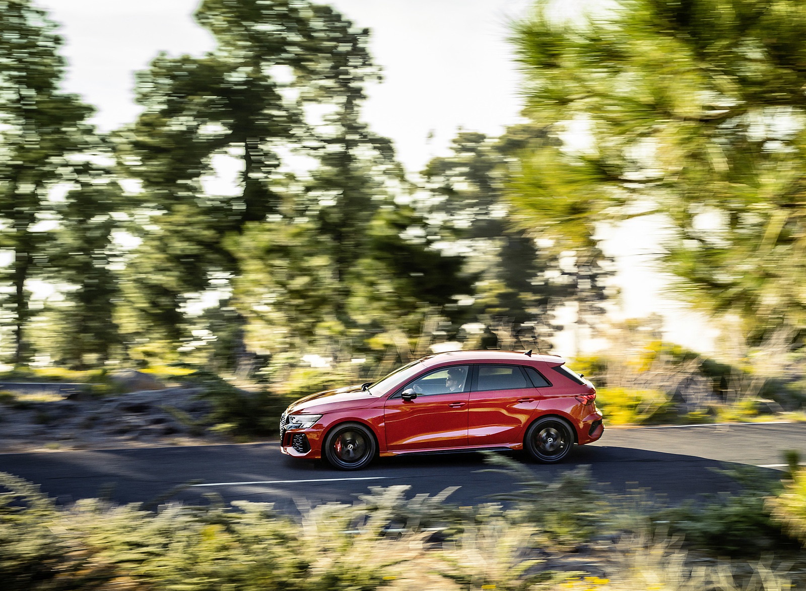 2022 Audi RS3 Sportback (Color: Tango Red) Side Wallpapers (7)