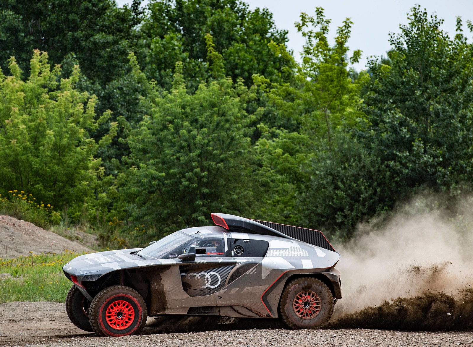 2022 Audi RS Q e-tron Dakar Rally Testing Wallpapers (7)