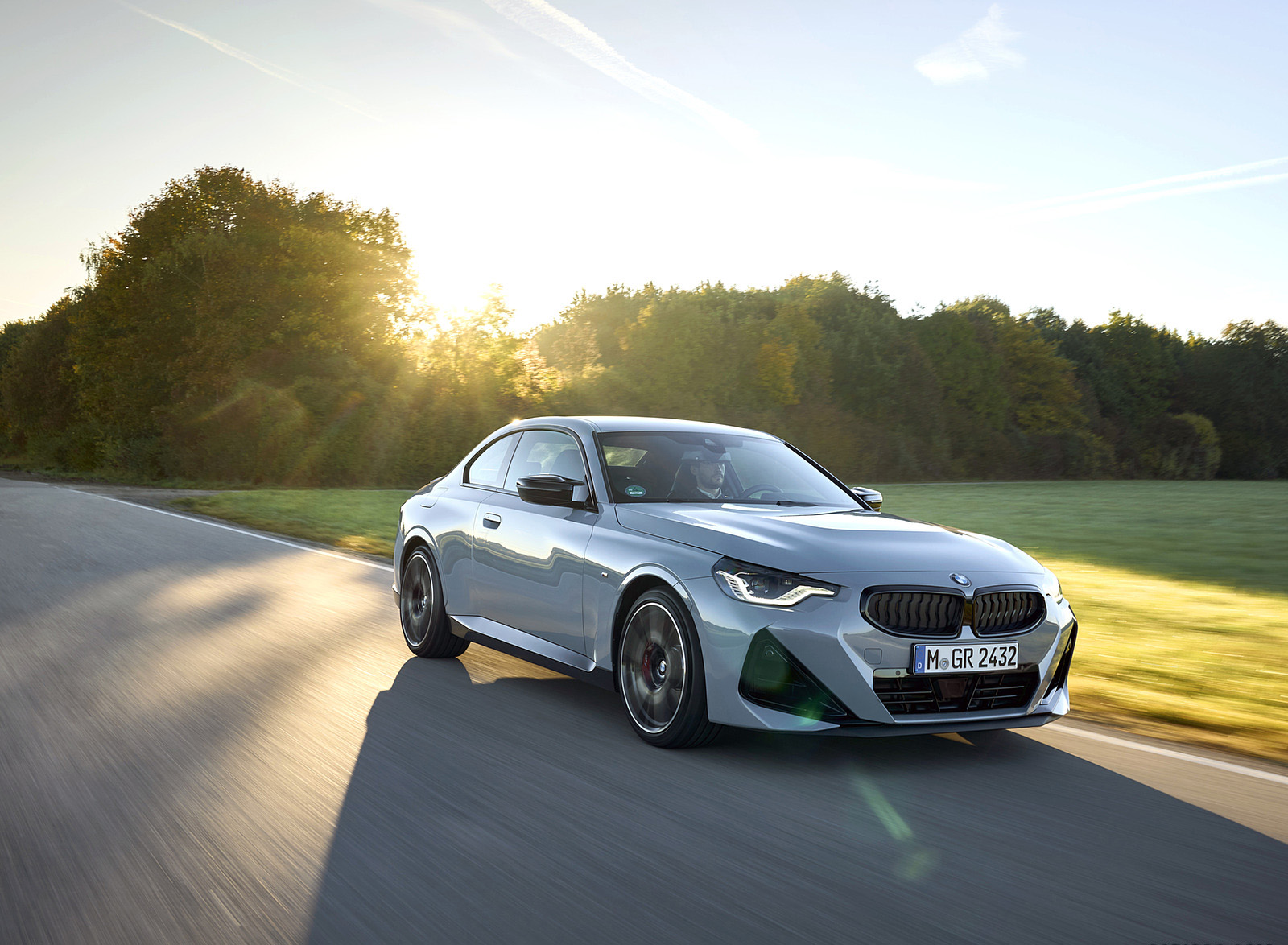 2022 BMW M240i Coupe xDrive (Color: Brooklyn Grey) Front Three-Quarter Wallpapers (2)