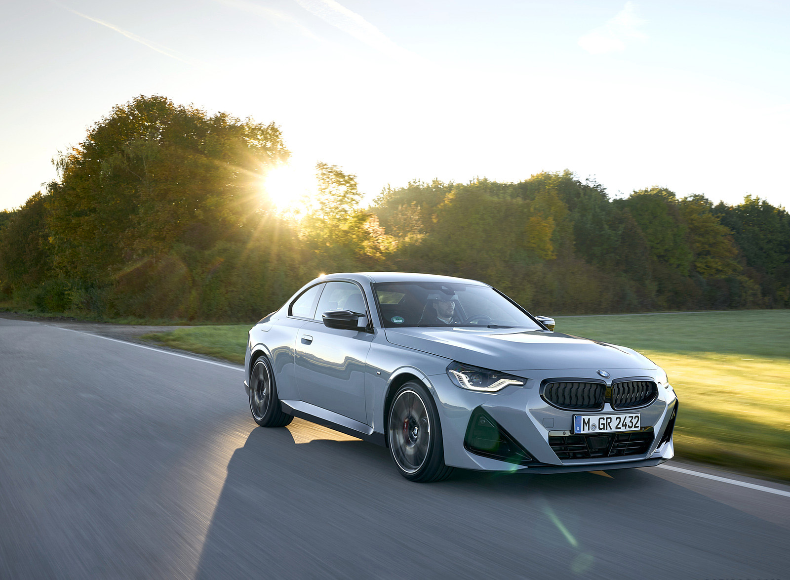2022 BMW M240i Coupe xDrive (Color: Brooklyn Grey) Front Three-Quarter Wallpapers (3)