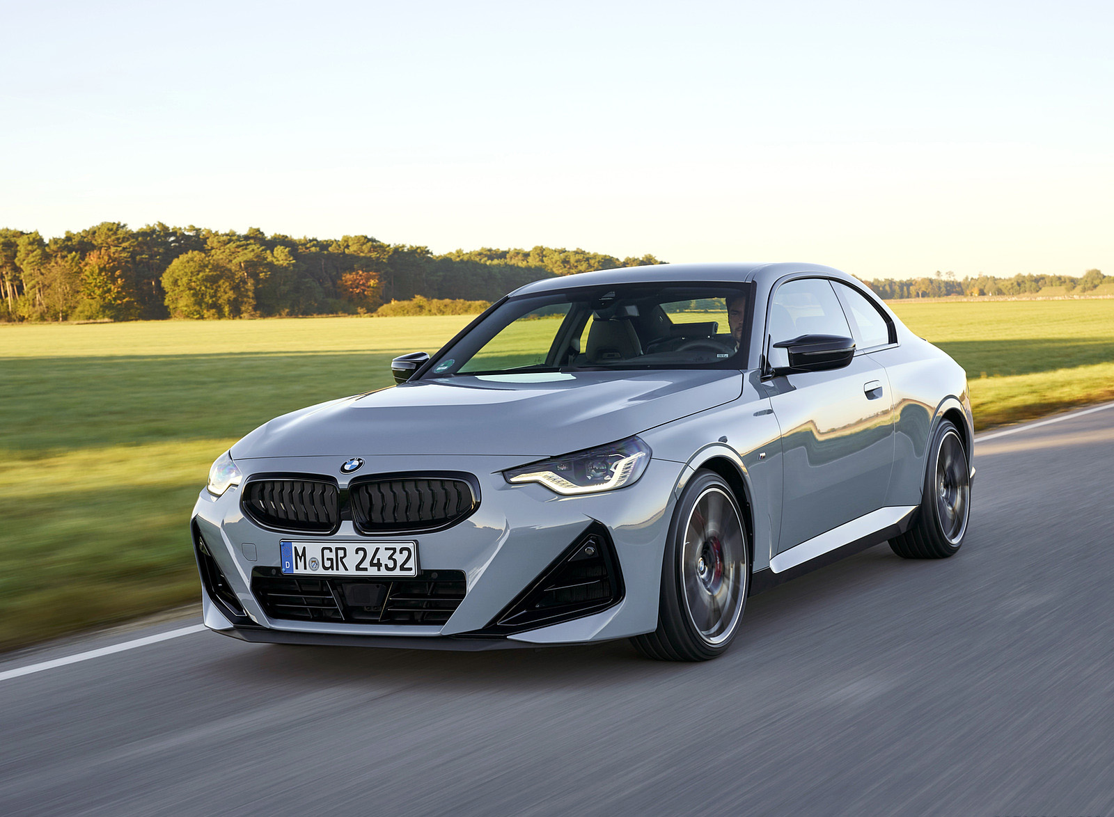 2022 BMW M240i Coupe xDrive (Color: Brooklyn Grey) Front Three-Quarter Wallpapers (1)