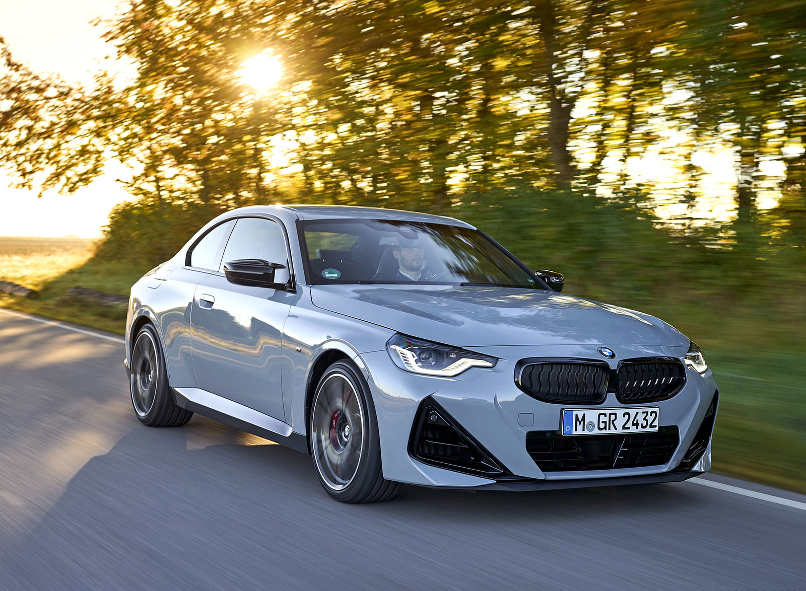2022 BMW M240i Coupe xDrive (Color: Brooklyn Grey) Front Three-Quarter Wallpapers (4)