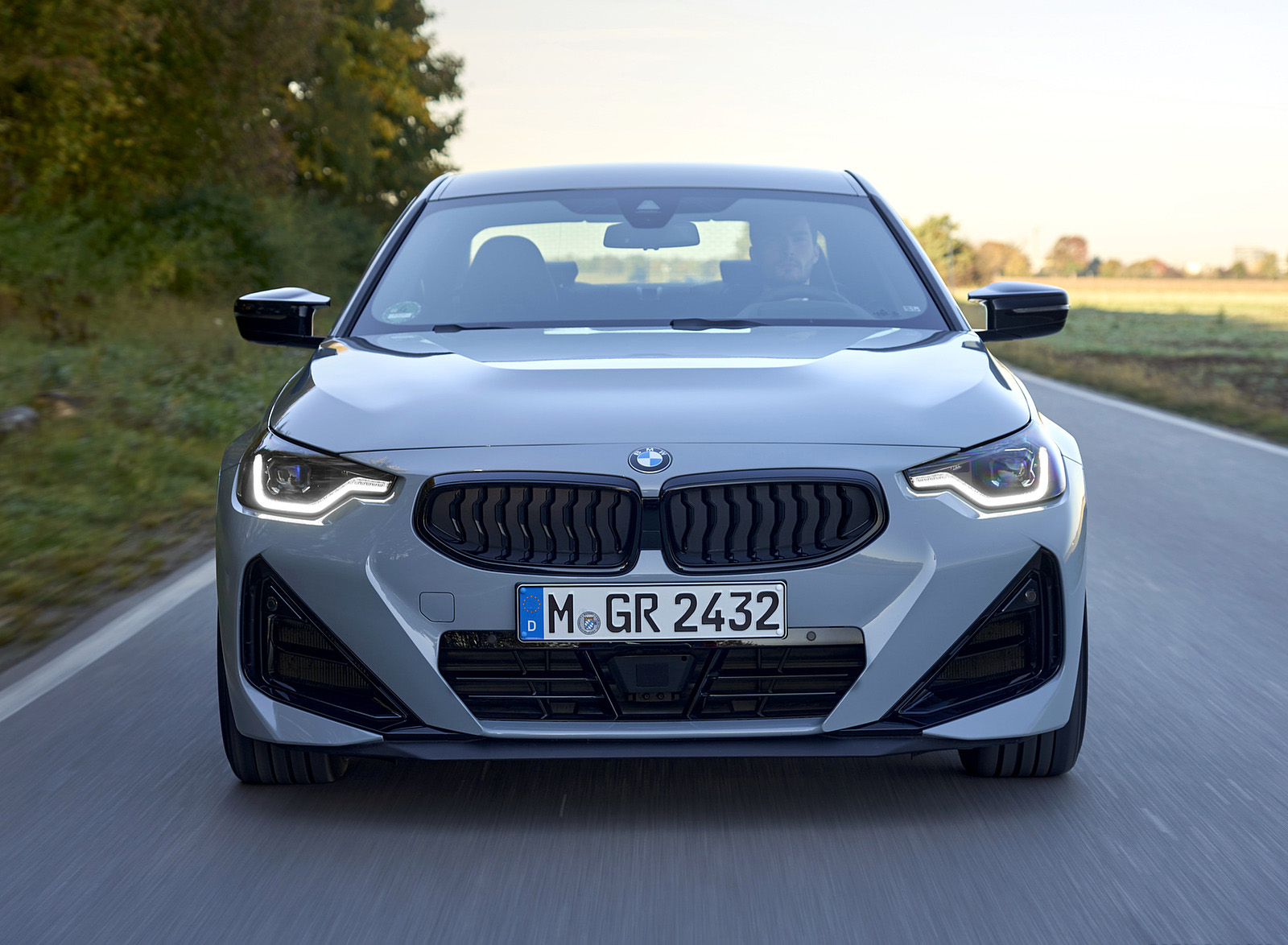 2022 BMW M240i Coupe xDrive (Color: Brooklyn Grey) Front Wallpapers (5)