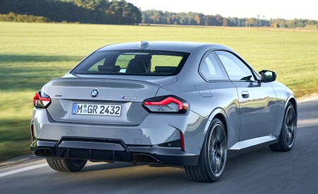 2022 BMW M240i Coupe xDrive (Color: Brooklyn Grey) Rear Wallpapers 450x275 (6)
