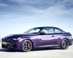 2022 BMW M240i Coupé xDrive (Color: Thundernight Metallic) Front Three-Quarter Wallpapers 150x120