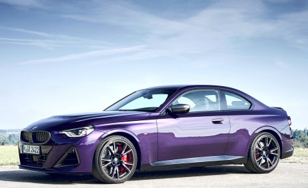 2022 BMW M240i Coupé xDrive (Color: Thundernight Metallic) Front Three-Quarter Wallpapers 450x275 (72)