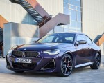 2022 BMW M240i Coupé xDrive (Color: Thundernight Metallic) Front Three-Quarter Wallpapers 150x120