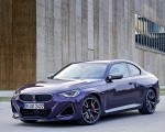 2022 BMW M240i Coupé xDrive (Color: Thundernight Metallic) Front Three-Quarter Wallpapers 150x120
