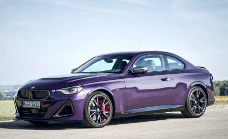 2022 BMW M240i Coupé xDrive (Color: Thundernight Metallic) Front Three-Quarter Wallpapers 450x275 (73)