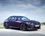 2022 BMW M240i Coupé xDrive (Color: Thundernight Metallic) Front Three-Quarter Wallpapers 150x120