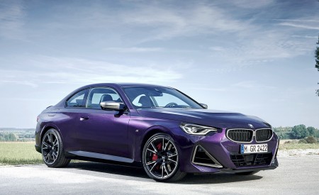 2022 BMW M240i Coupé xDrive (Color: Thundernight Metallic) Front Three-Quarter Wallpapers 450x275 (74)