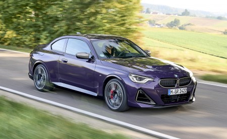 2022 BMW M240i Coupé xDrive (Color: Thundernight Metallic) Front Three-Quarter Wallpapers 450x275 (31)