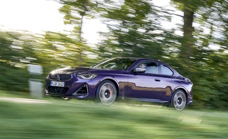 2022 BMW M240i Coupé xDrive (Color: Thundernight Metallic) Front Three-Quarter Wallpapers 450x275 (34)