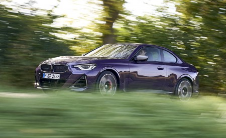 2022 BMW M240i Coupé xDrive (Color: Thundernight Metallic) Front Three-Quarter Wallpapers 450x275 (36)