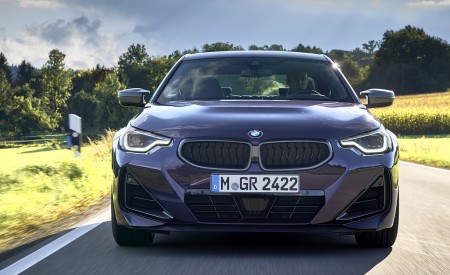 2022 BMW M240i Coupé xDrive (Color: Thundernight Metallic) Front Wallpapers 450x275 (27)