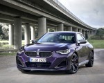 2022 BMW M240i Coupé xDrive (Color: Thundernight Metallic) Front Wallpapers 150x120