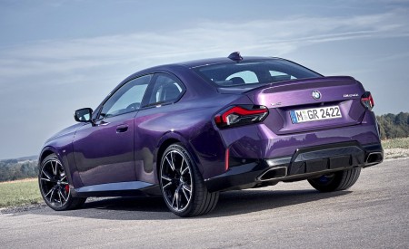 2022 BMW M240i Coupé xDrive (Color: Thundernight Metallic) Rear Three-Quarter Wallpapers 450x275 (77)