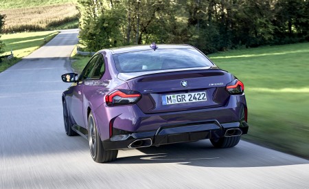 2022 BMW M240i Coupé xDrive (Color: Thundernight Metallic) Rear Wallpapers 450x275 (46)
