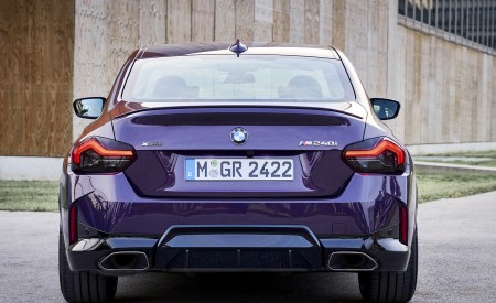 2022 BMW M240i Coupé xDrive (Color: Thundernight Metallic) Rear Wallpapers 450x275 (86)