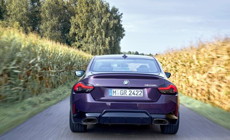 2022 BMW M240i Coupé xDrive (Color: Thundernight Metallic) Rear Wallpapers 450x275 (54)