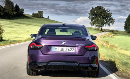 2022 BMW M240i Coupé xDrive (Color: Thundernight Metallic) Rear Wallpapers 450x275 (49)