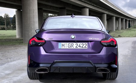 2022 BMW M240i Coupé xDrive (Color: Thundernight Metallic) Rear Wallpapers 450x275 (68)