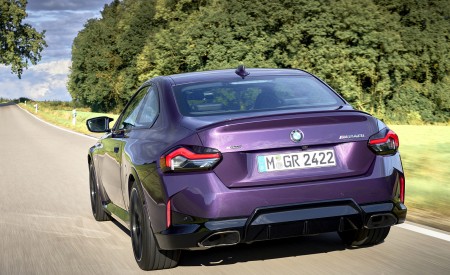 2022 BMW M240i Coupé xDrive (Color: Thundernight Metallic) Rear Wallpapers 450x275 (50)
