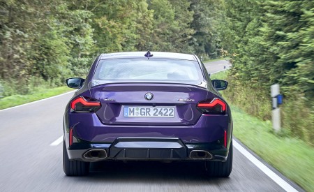 2022 BMW M240i Coupé xDrive (Color: Thundernight Metallic) Rear Wallpapers 450x275 (51)