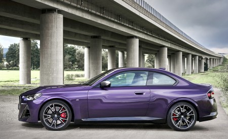 2022 BMW M240i Coupé xDrive (Color: Thundernight Metallic) Side Wallpapers 450x275 (70)
