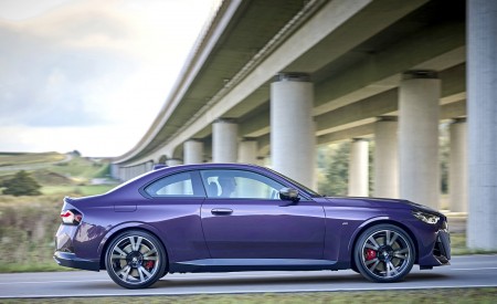 2022 BMW M240i Coupé xDrive (Color: Thundernight Metallic) Side Wallpapers 450x275 (56)