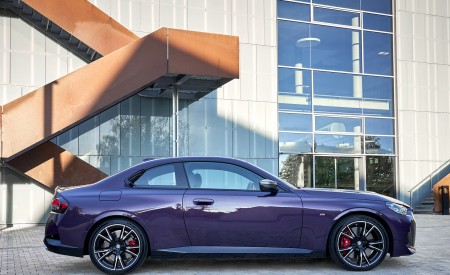2022 BMW M240i Coupé xDrive (Color: Thundernight Metallic) Side Wallpapers 450x275 (90)