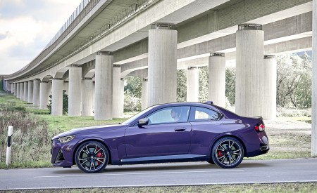 2022 BMW M240i Coupé xDrive (Color: Thundernight Metallic) Side Wallpapers 450x275 (71)