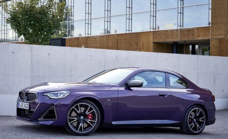 2022 BMW M240i Coupé xDrive (Color: Thundernight Metallic) Side Wallpapers 450x275 (87)