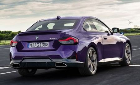 2022 BMW M240i xDrive Coupe Rear Three-Quarter Wallpapers 450x275 (122)