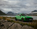 2022 Porsche Macan GTS with Sport package (Color: Python Green) Front Three-Quarter Wallpapers 150x120