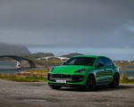 2022 Porsche Macan GTS with Sport package (Color: Python Green) Front Three-Quarter Wallpapers 150x120