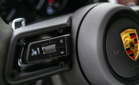 2022 Porsche Macan GTS with Sport package (Color: Python Green) Interior Steering Wheel Wallpapers 450x275 (171)