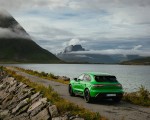 2022 Porsche Macan GTS with Sport package (Color: Python Green) Rear Three-Quarter Wallpapers 150x120