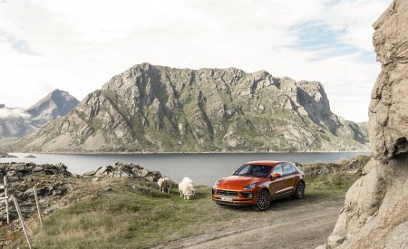 2022 Porsche Macan S (Color: Papaya Metallic) Front Three-Quarter Wallpapers 450x275 (124)