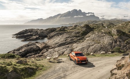 2022 Porsche Macan S (Color: Papaya Metallic) Front Three-Quarter Wallpapers 450x275 (126)