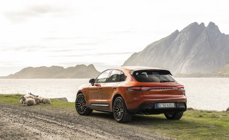 2022 Porsche Macan S (Color: Papaya Metallic) Rear Three-Quarter Wallpapers 450x275 (139)