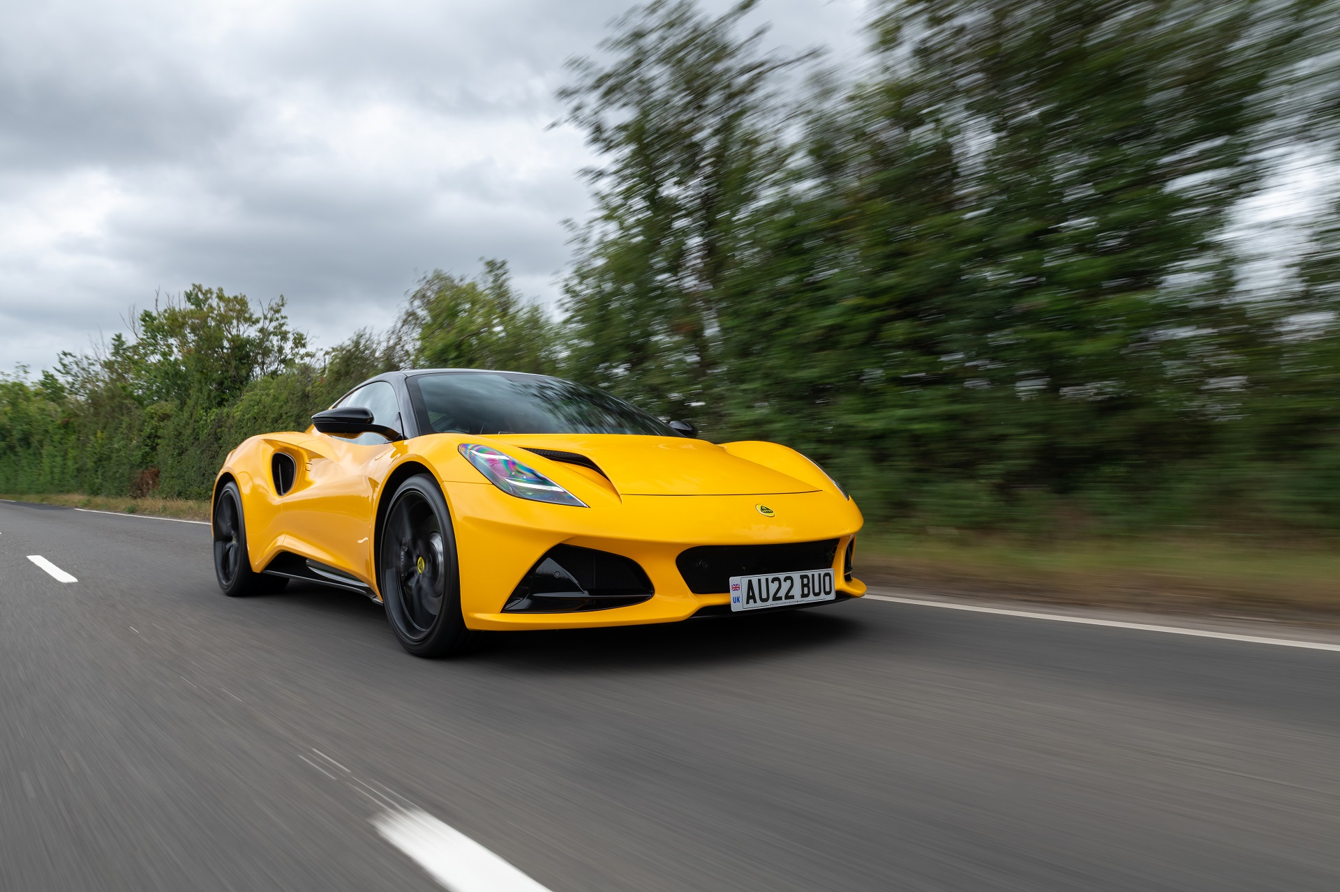 2023 Lotus Emira (Color: Hethel Yellow) Front Three-Quarter Wallpapers (2)